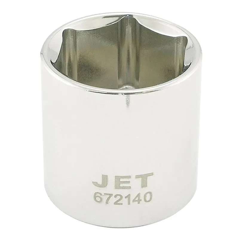 Jet 672116 1/2 Dr X 1/2 Regular Chrome Socket - 6 Point