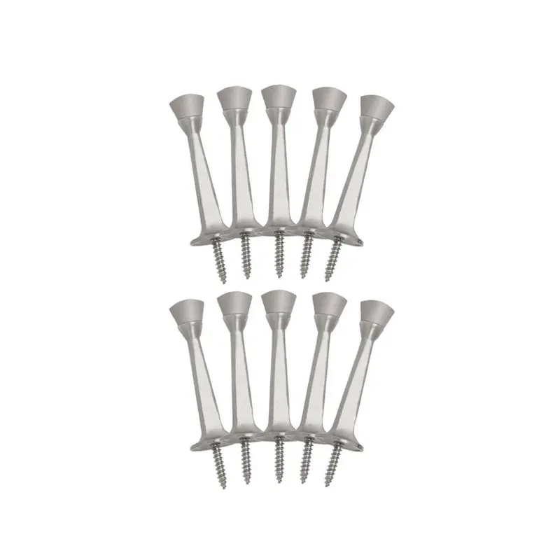 3 in. Satin Nickel Rigid Door Stop Value Pack (10 per Pack)0.08 / package