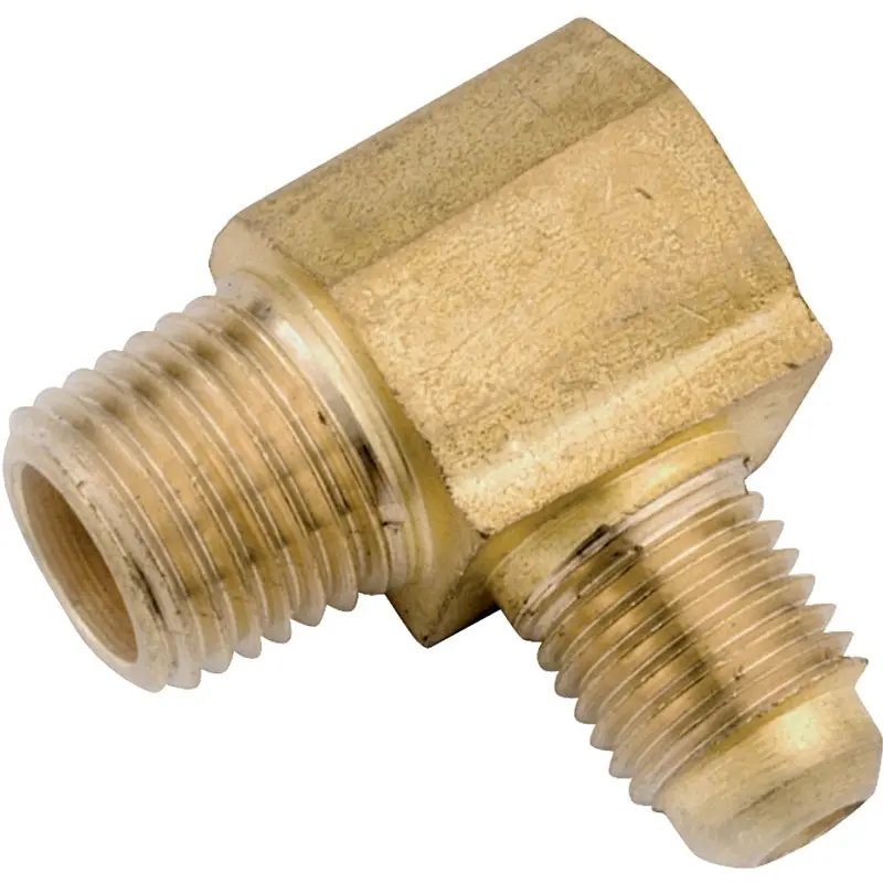 Anderson Metals 754049-0808 Tube Elbow, 1/2 in, 90 deg Angle, Brass, 750 psi Pressure