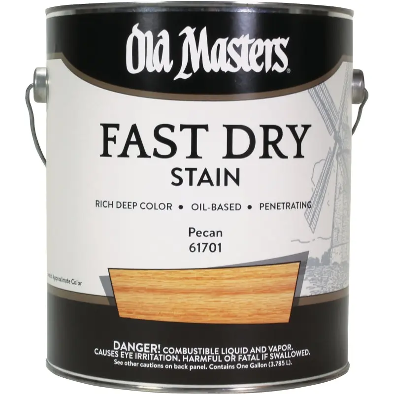 Old Masters 61701 Fast Dry Stain, Pecan, Liquid, 1 gal