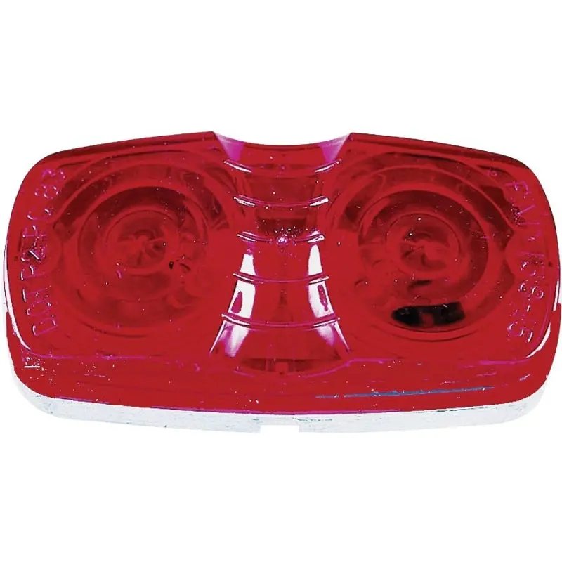 PM V138R Marker Light, 12 V, Incandescent Lamp, Red Lens, Surface Mounting