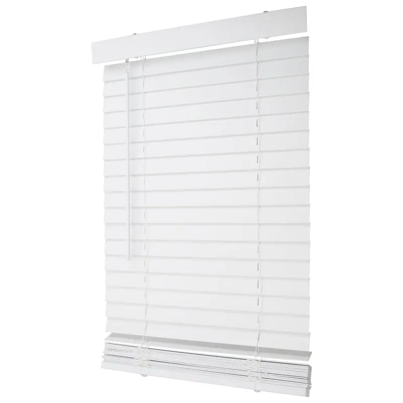 Simple Spaces FWMB-25 Blind, 72 in L, 23 in W, Faux Wood, White