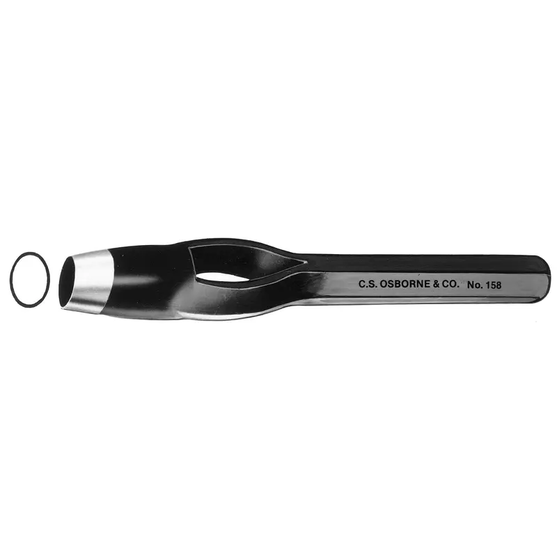 C.S. Osborne Oval Punch # 158-7; - 9/32" x 6/32"