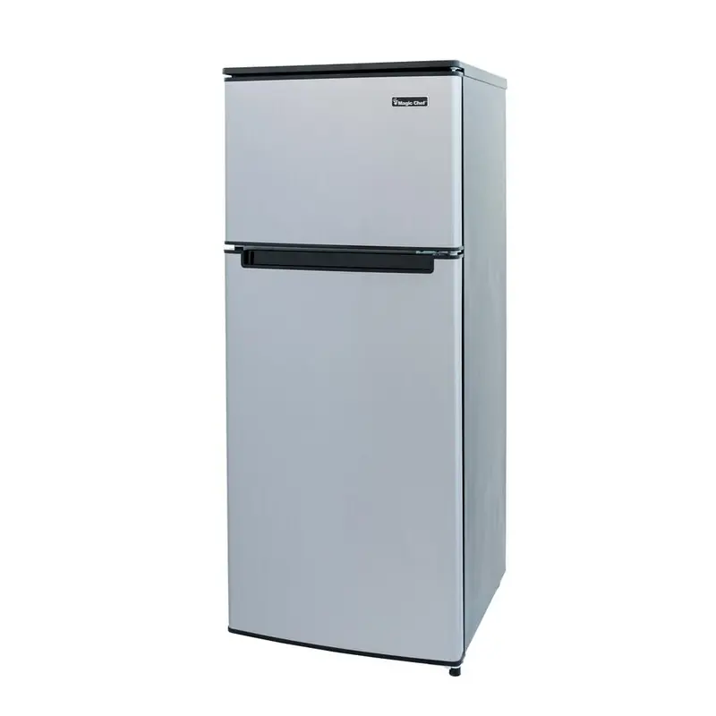 4.5 cu. ft. 2 Door Mini Fridge in Stainless Look with FreezerWhite / 63.90