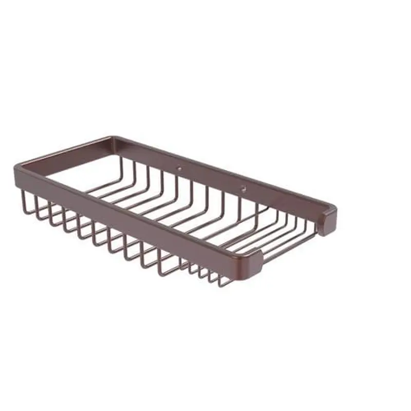 Allied Brass 1.8-in H Screw Mount Solid Brass Antique Copper Hanging Shower Caddy