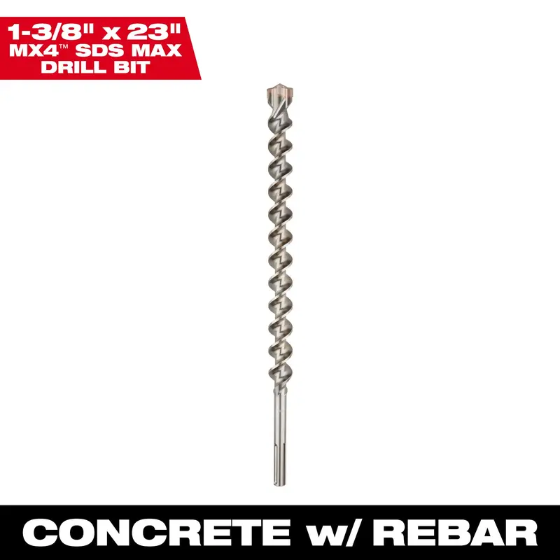 Milwaukee 48-20-3980 SDS MAX 4CT MX4 1-3/8" X 18" X 23"