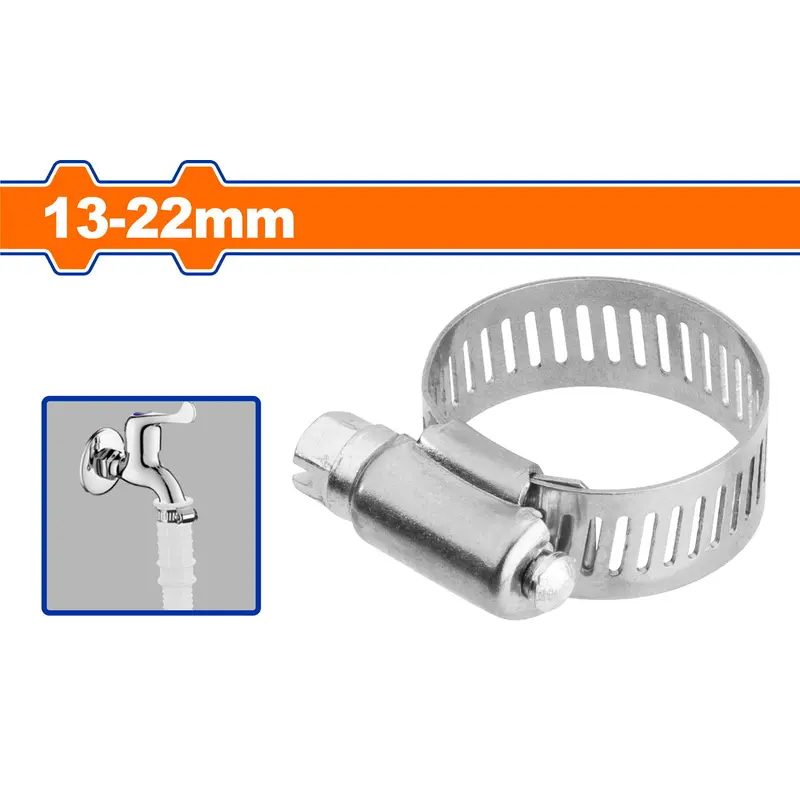 WADFOW Hose Clamp 13-22mm 50pcs