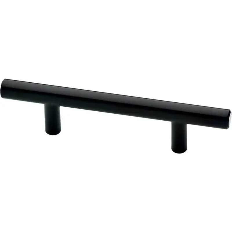 3 in. (76 mm) Flat Black Bar Drawer Pull (4-Pack).32 / each