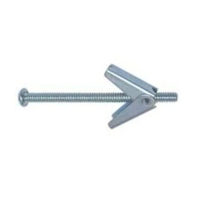 Cobra Anchors 091V Spring Toggle Bolt, 4 in L, Steel, 95 lb