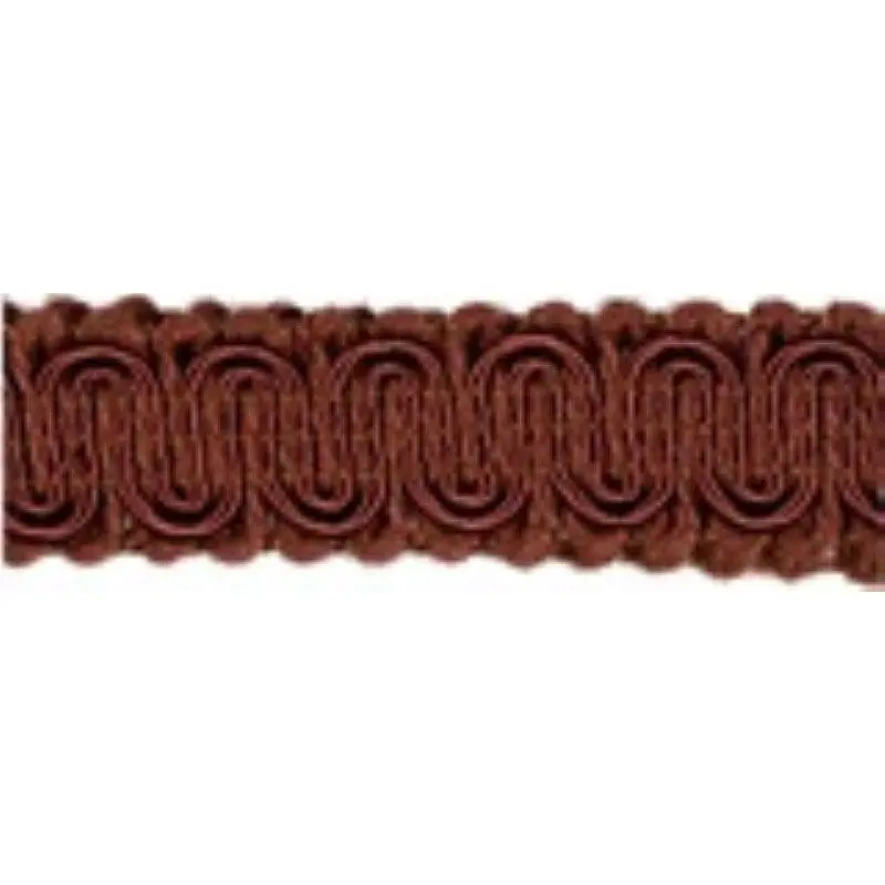 Rayon Scroll Gimp - K35 Dark Rust 36 Yards