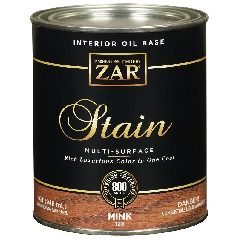 ZAR 12812 Stain, Mink, Liquid, 1 qt, Can