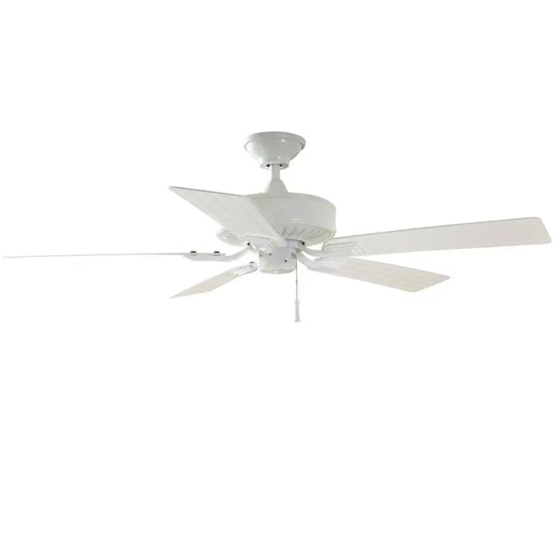 Barrow Island 52 in. Indoor/Outdoor White Ceiling FanNatural Iron
