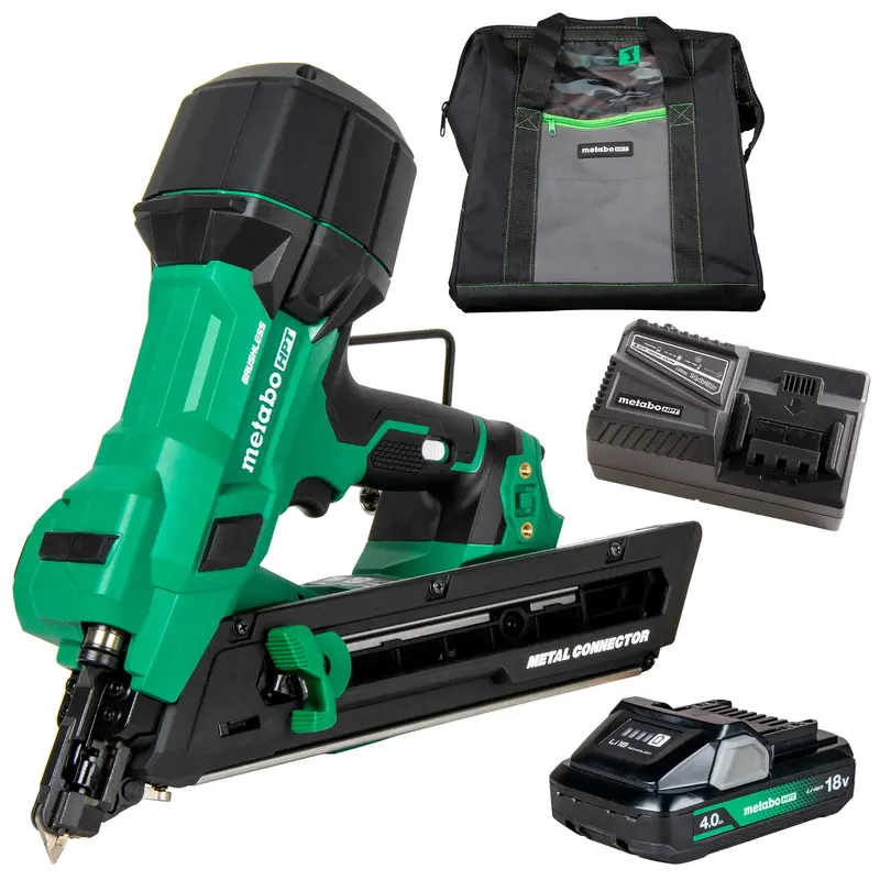 metabo HPT NR1838DKAM 18V MultiVolt Brushless 1-1/2" Metal Connector Nailer