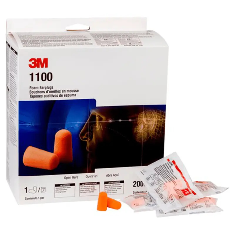 3M 1100 Earplugs | 200 pairs
