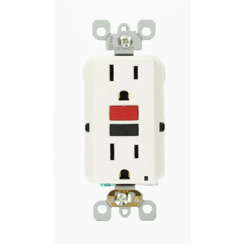 15 Amp Self-Test SmartlockPro Slim Duplex GFCI Outlet, WhiteWhite / .35 / 1