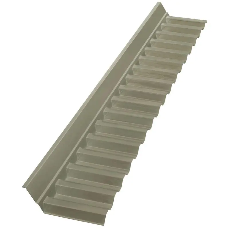 4 ft. Solar Grey Polycarbonate Roof Panel Wall Connector.683 / each