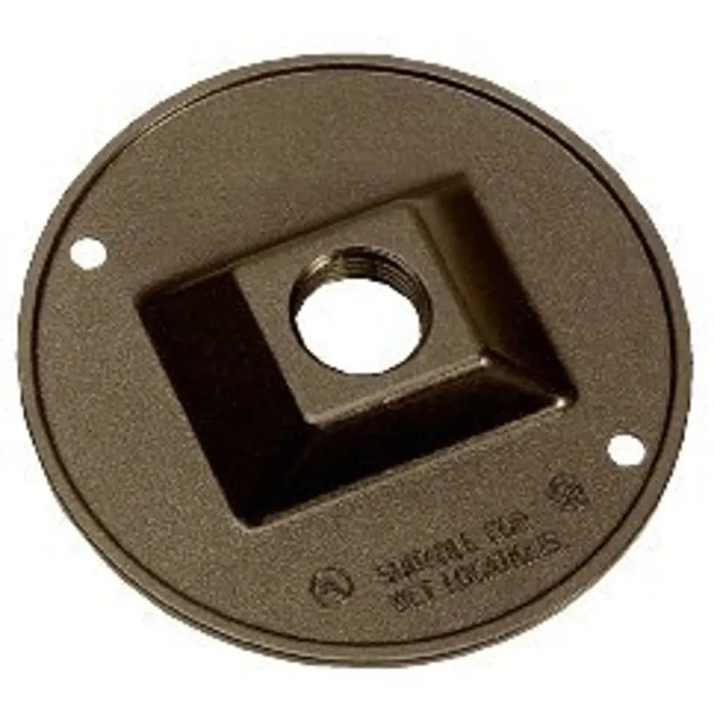 BWF 931AB-1 Lampholder Cover, 4-1/2 in Dia, Round, Metal, Bronze