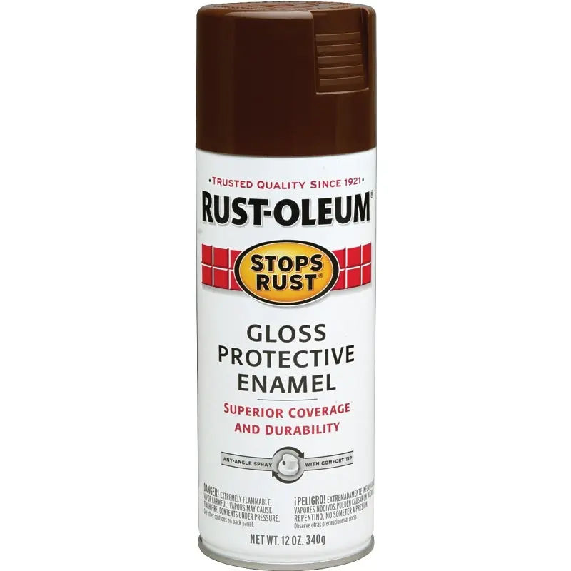 PAINT SPRAY GLO LTHR BRN 12OZ