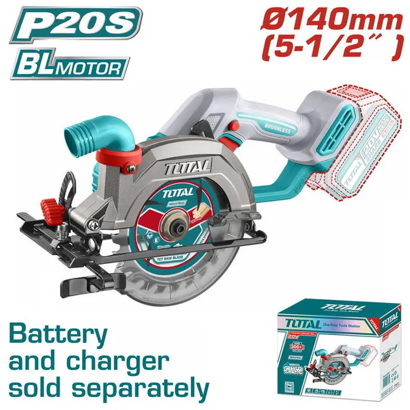 TOTAL Cordless Circular Saw 20V (TSLI1402)