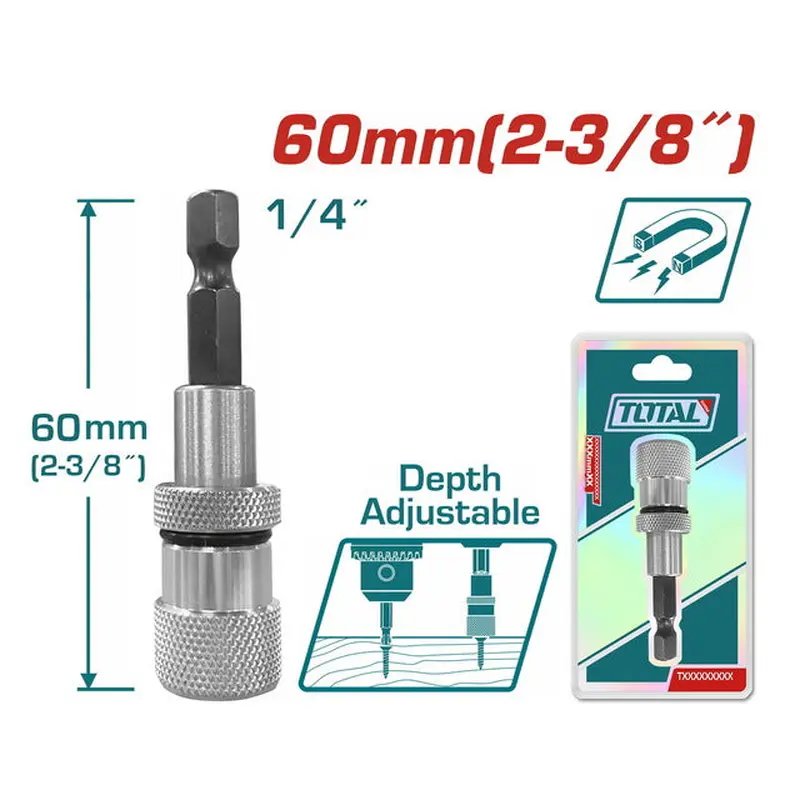 TOTAL Limit Screwdriver Bit Holder (TAC464601)