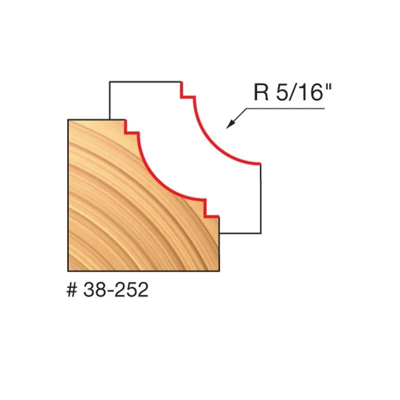 Freud | 38-252 5/16 Radius Classical Cove Bit