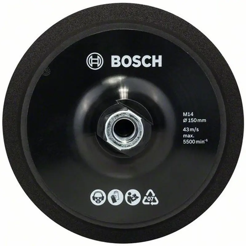 Backing Pad with hook and loop type fastening | 150mm