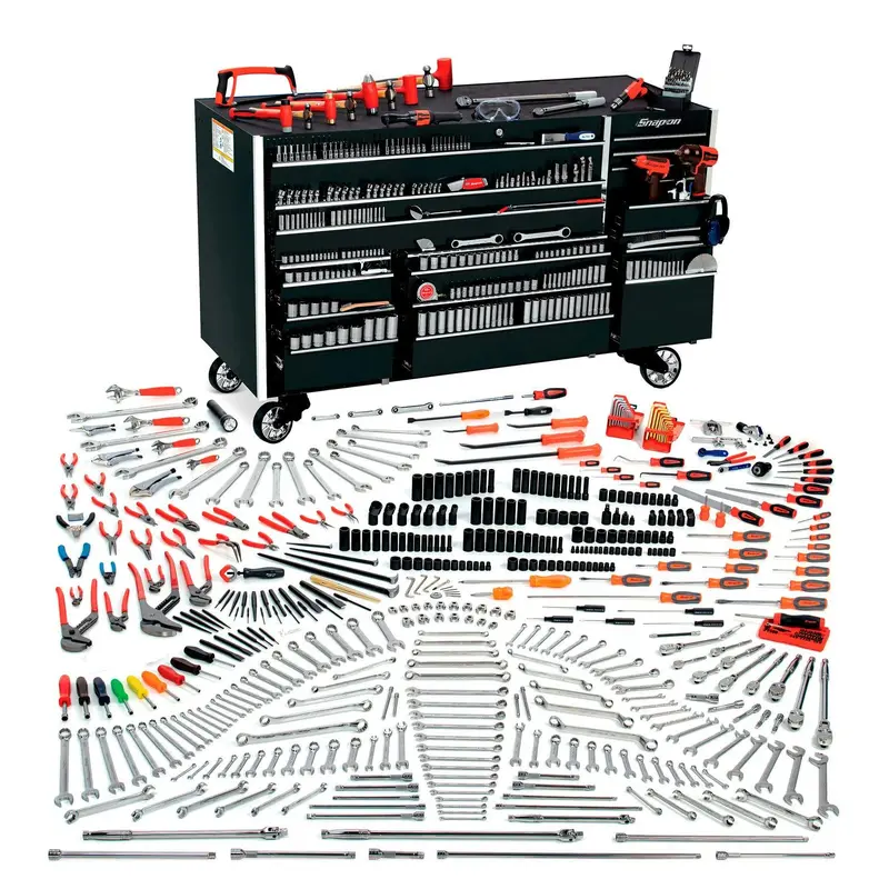 Snapon Fleet Pro Master Tool Set with 72 Roll Cab with Foam (Black) | FMTKHUGEBAYBM