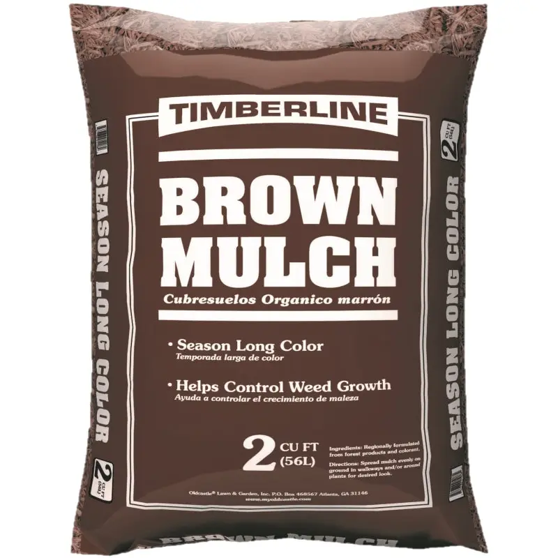 TIMBERLINE 52058059 Hardwood Mulch, Brown, 2 cu-ft Package, Bag