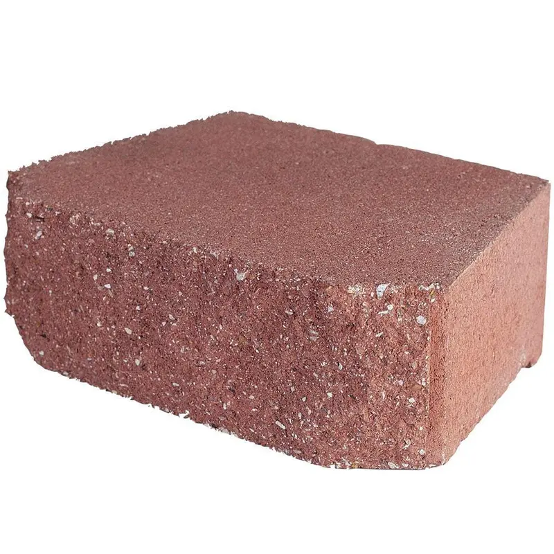 4 in. x 11.75 in. x 6.75 in. River Red Concrete Retaining Wall Block
