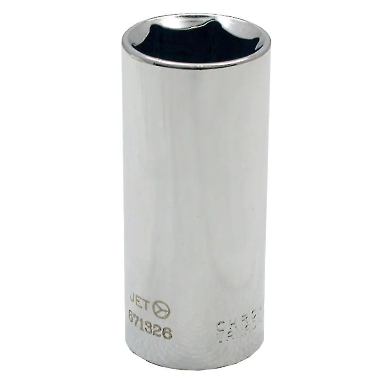 Jet 671318 3/8 Dr X 9/16 Deep Chrome Socket - 6 Point