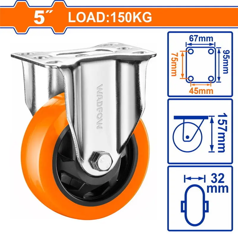 WADFOW Caster Wheel PU 125mm