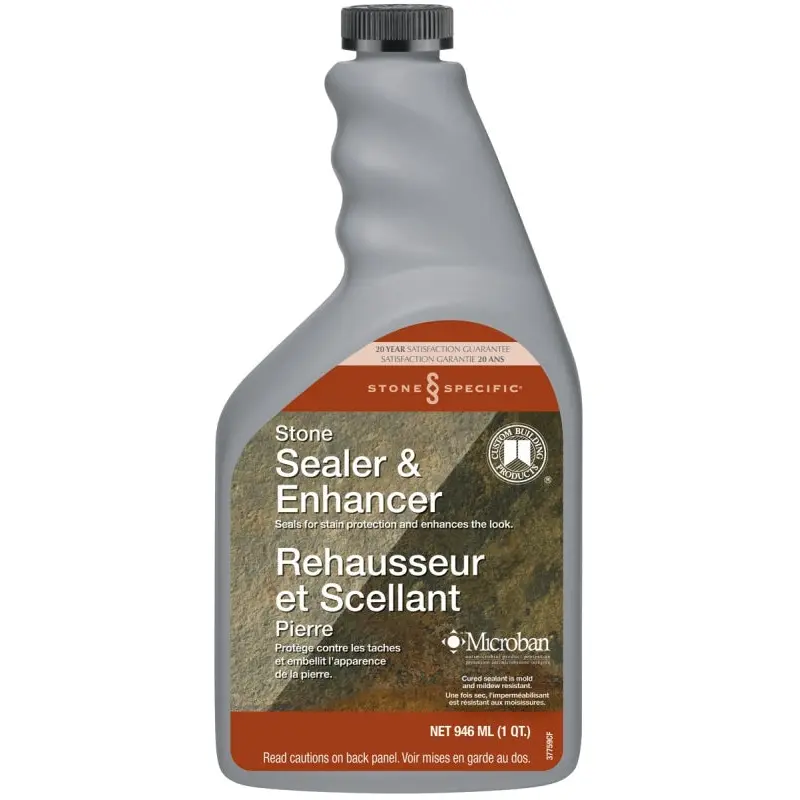 Custom StoneSpecific CSSSESQT-3 Stone Enhancer and Sealer, Milky White, 946 mL Bottle