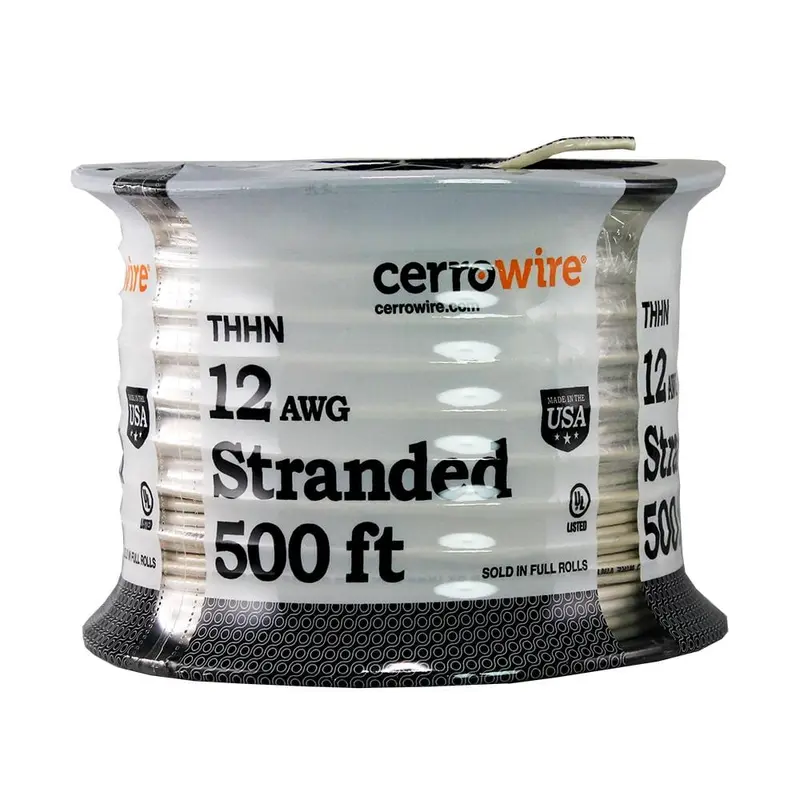 500 ft. 12/1 White Stranded THHN Wire62.50 / Pink / 2500