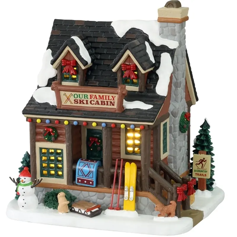 Lemax 15748 Our Family Ski Cabin Figurine