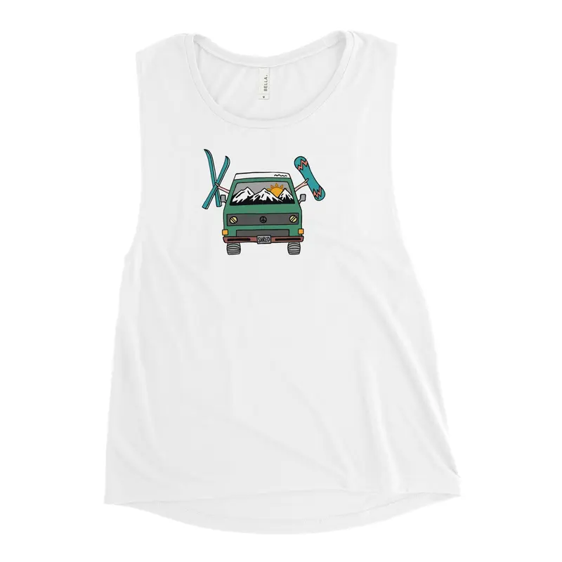 Shred Van Women's Muscle Tank TopBlack (Heather) / S