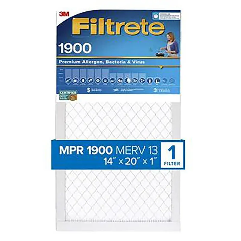 Filtrete UA05-4 Air Filter, 20 in L, 14 in W, 13 MERV, 1900 MPR, Polypropylene Frame