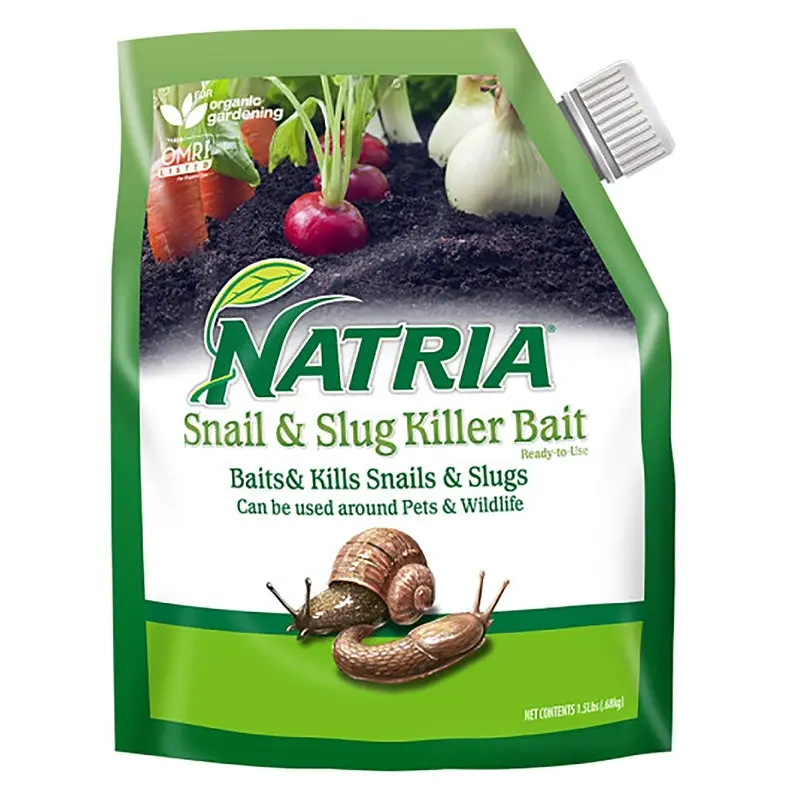 NATRIA 706190A Snail and Slug Killer, Granular, Spreader Application, 1.5 lb Bag