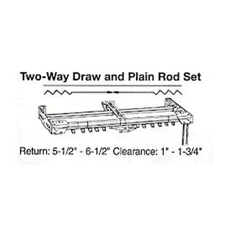 Two Way Draw and Plain Rod Drop-in 86"-150"