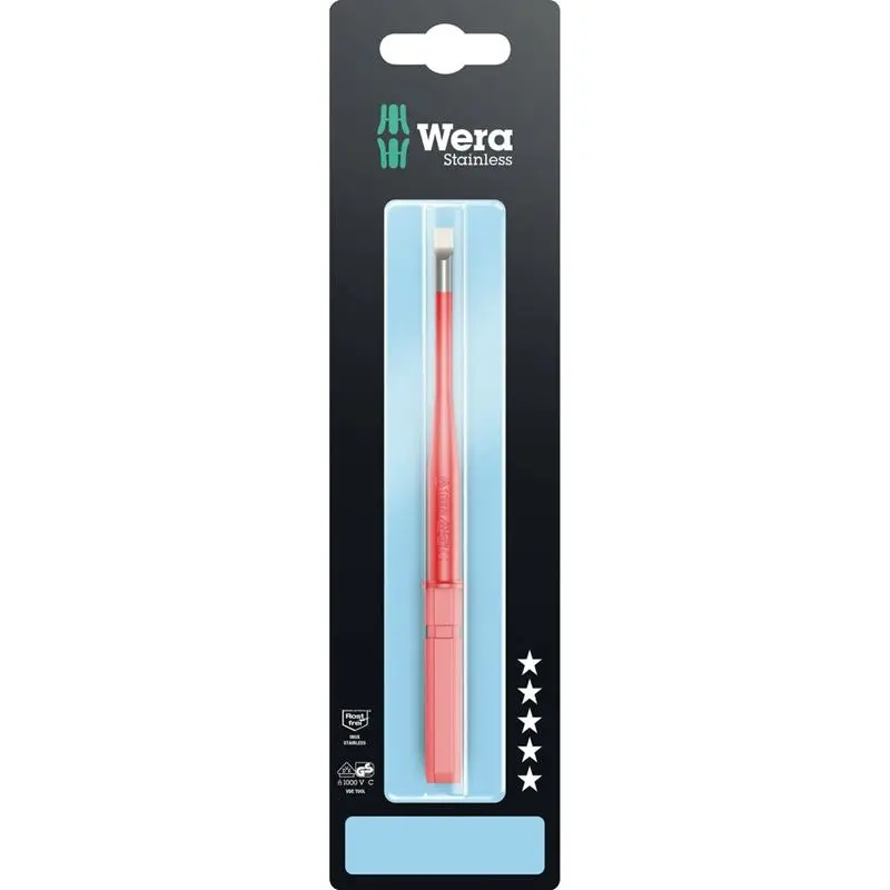 Wera 05033607001 Kraftform Kompakt Vde 3060 Is Sb, Stainless, 0.8 X 4 X 154 Mm