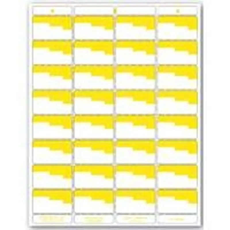 Centurion UN OR4P Laser Bin Label, 8-1/2 in L, 11 in W, White/Yellow Background