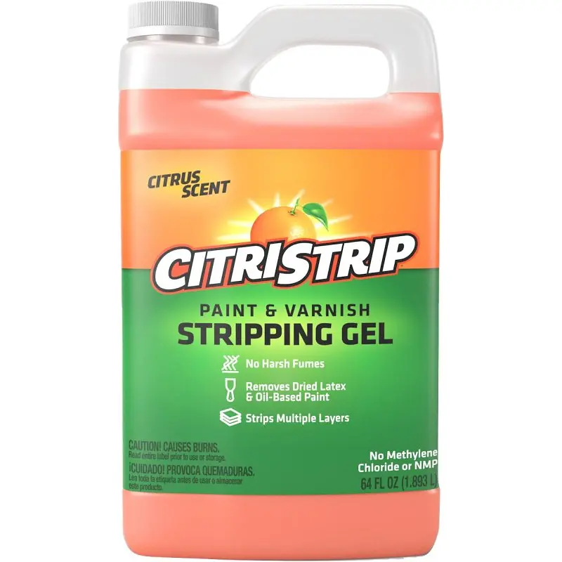 Citristrip HCSG803 Paint and Varnish Stripping Gel, Liquid, Orange