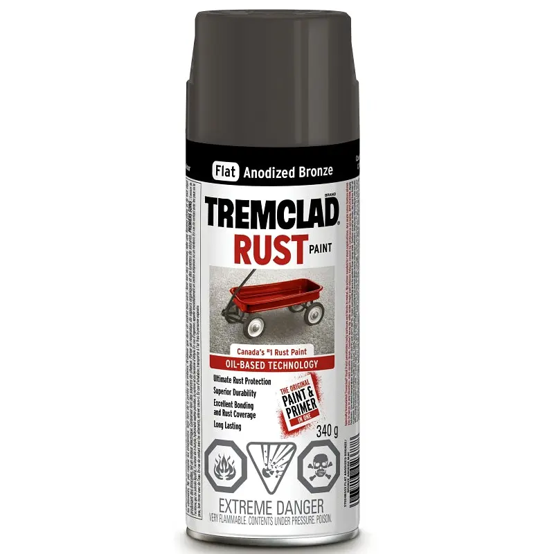 Rust-Oleum 27024B522 Rust Preventative Spray Paint, Flat, Anodized Bronze, 340 g, Can
