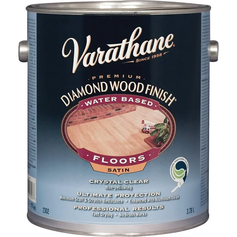 Varathane Y230231 Diamond Finish, Satin, Liquid, Clear, 3.78 L