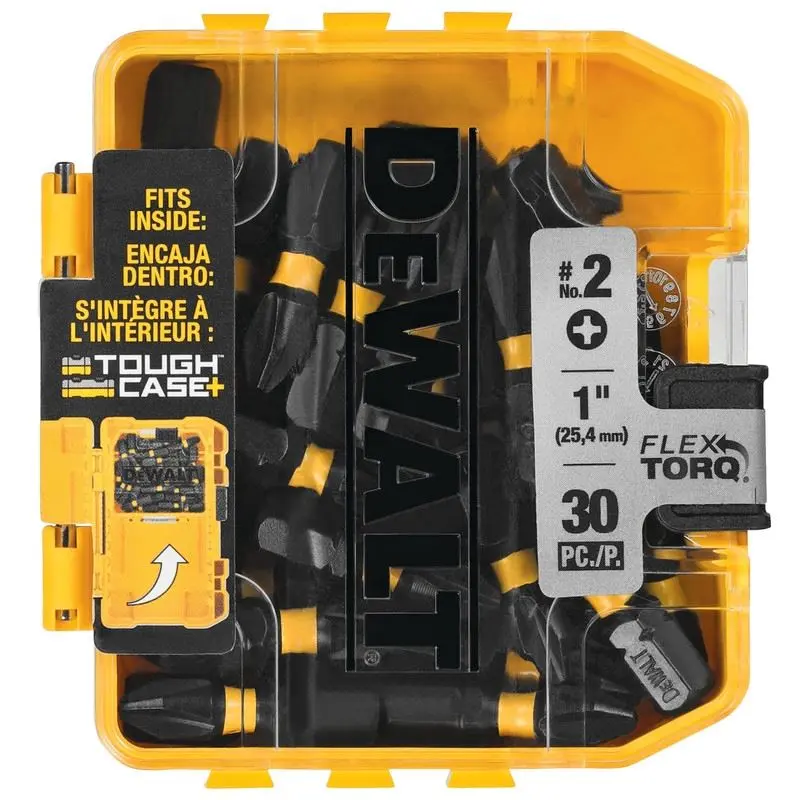 DEWALT DWA1PH2IR30  PH2 1in  Driver Bits (30pcs) in ToughCase