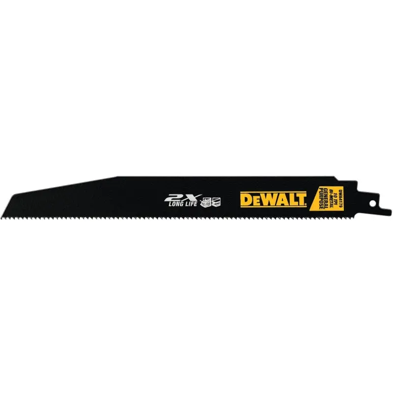 DeWALT DWA4179B25 Reciprocating Saw Blade, 1 in W, 9 in L, 10 TPI