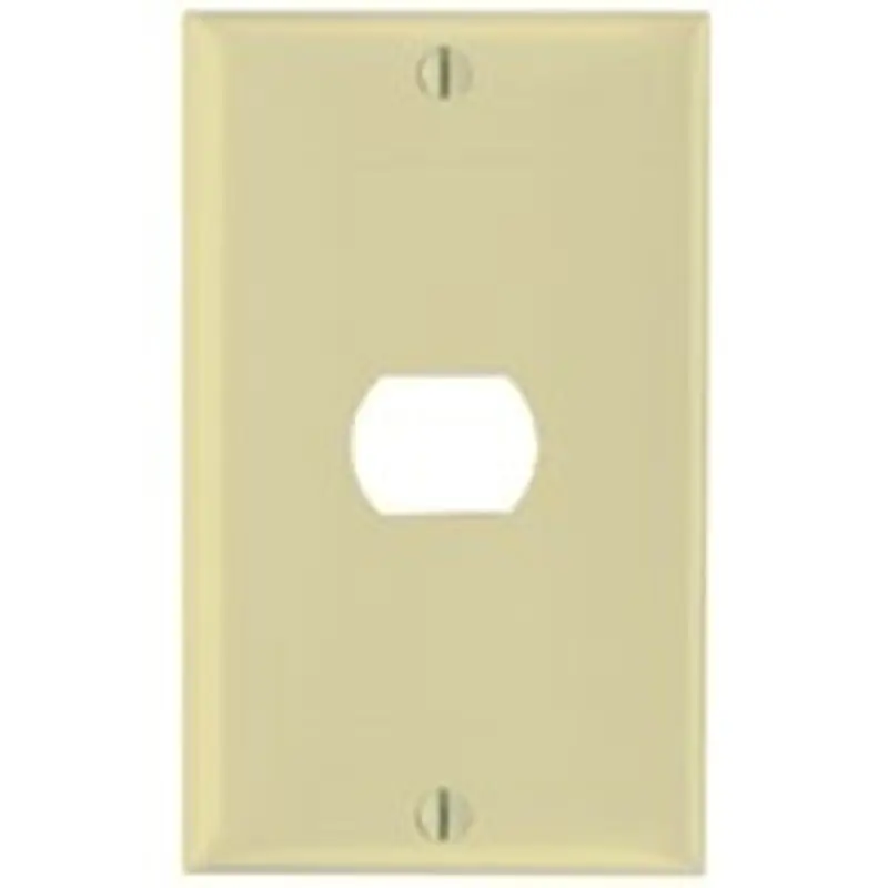 Legrand K1I Wallplate, 4-1/2 in L, 2-3/4 in W, 1 -Gang, Thermoset, Ivory