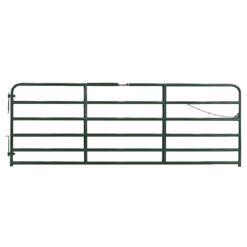 Tarter 2RG12 Bull Gate, 12 ft W Gate, 52 in H Gate, Steel Frame, Red