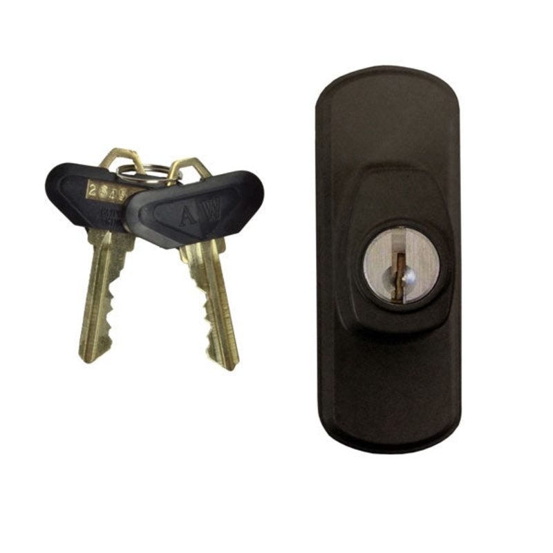 Andersen Albany Style - Exterior Keyed Lock with Keys (Left Hand) in Black