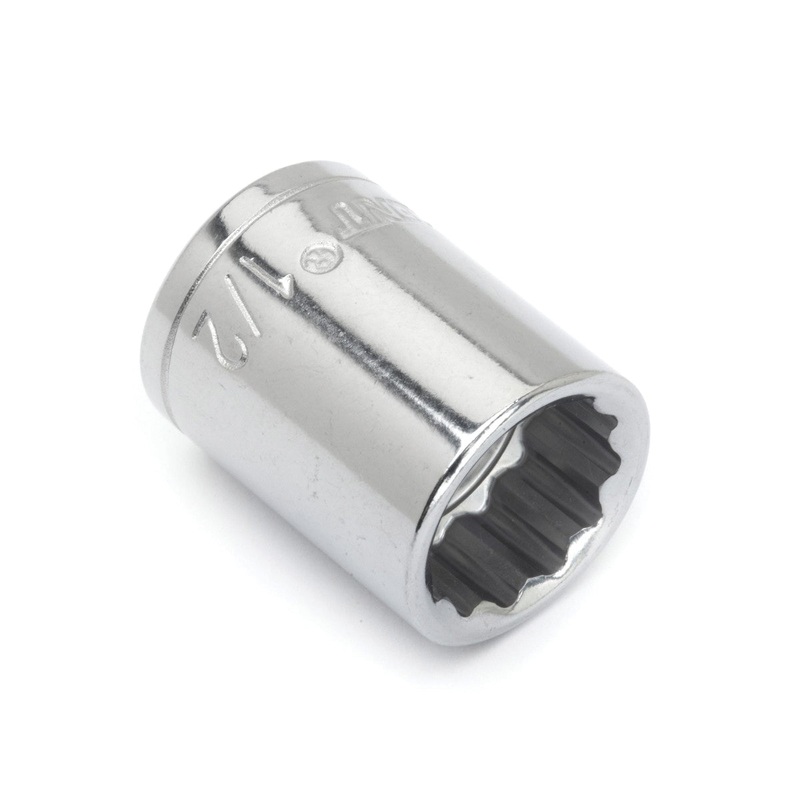 CRESCENT CDS27N Socket, System of Measurement: Imperial, Standard Length, 1/2 in Socket, 3/8 in Drive, 12-Point