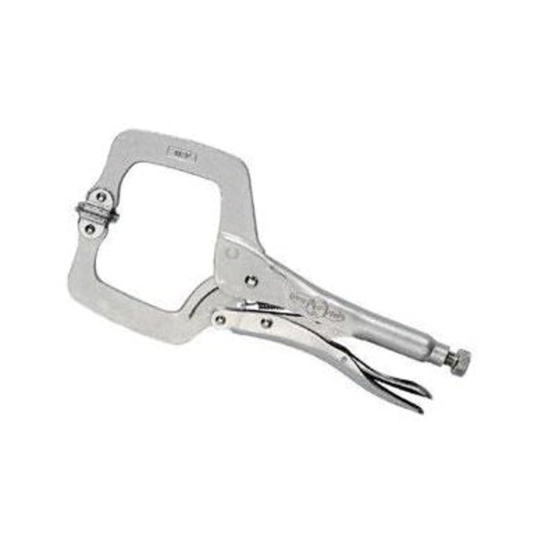 IRWIN VISE-GRIP The Original 20 Locking C-Clamp With Swivel Pads, 3-3/8 in Max Opening, 2-5/8 in D Throat